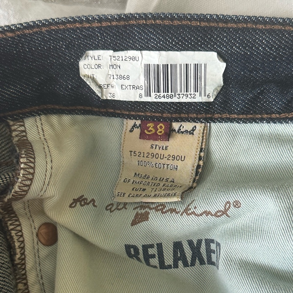 Mens’ 7 For All Mankind Dark Wash Relaxed Jeans - Picture 5 of 8